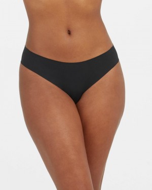 Spanx Ahhh-llelujah® ‘Fit to You’ Women's Thong Black | 63CGPIJED