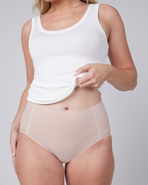 Spanx Ahhh-llelujah® Pima Cotton ‘Fit to You’ Women's Briefs Beige | 06LXETVYF