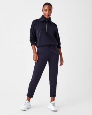 Spanx AirEssentials Tapered Women's Pants Navy | 97IBGVKWS