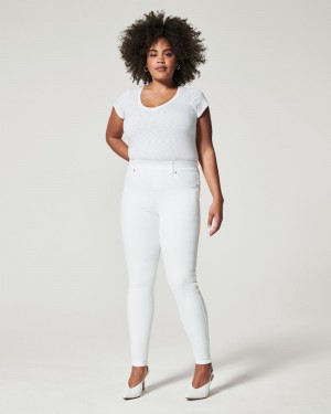 Spanx Ankle Skinny Women's Jeans White | 46SAPZMUC