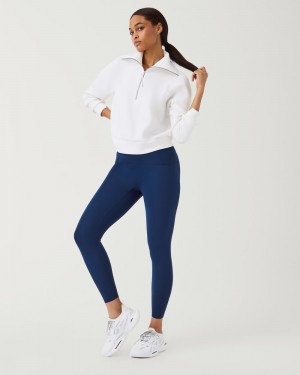 Spanx Booty Boost® Active 7/8 Women's Leggings Navy | 82DLMPBAJ