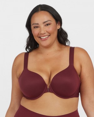 Spanx Bra-llelujah!® Lightly Lined Full Coverage Women's Bras Burgundy | 86LEGCAMU