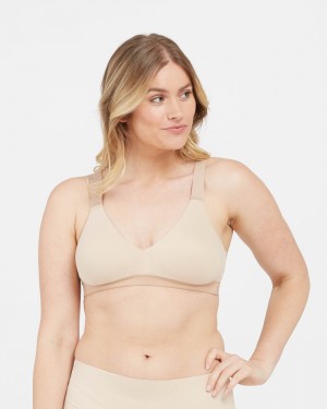 Spanx Bra-llelujah!® Lightly Lined Women's Bralette Beige | 94AIUFLMD