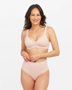 Spanx Bra-llelujah!® Lightly Lined Women's Bralette Rose | 68KCDOHNI