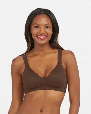 Spanx Bra-llelujah!® Lightly Lined Women's Bralette Brown | 43EGXDYSH