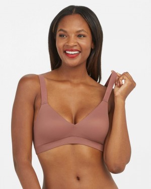 Spanx Bra-llelujah!® Lightly Lined Women's Bralette Rose | 75WKJDAPB