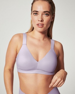 Spanx Bra-llelujah!® Lightly Lined Women's Bralette Light Purple | 01LFQEMKO