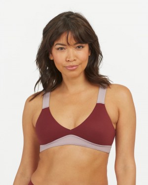 Spanx Bra-llelujah!® Unlined Women's Bralette Purple/Burgundy | 58BWJSYKV