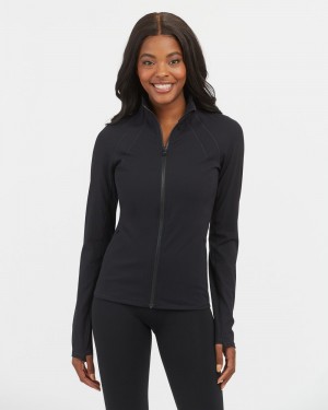 Spanx Contour Women's Jackets Black | 65VGUCNYP