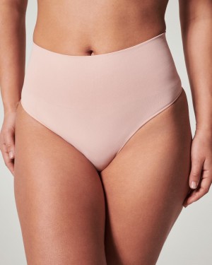 Spanx EcoCare Seamless Shaping Women's Panties Rose | 58VSMUORW