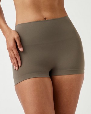 Spanx EcoCare Seamless Shaping Women's Panties Olive | 28SYGMTRD