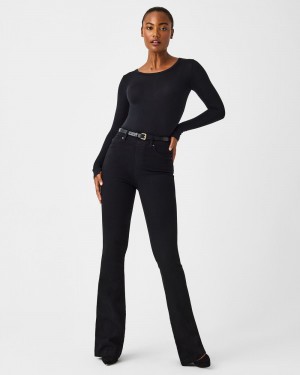 Spanx Flare Women's Jeans Black | 12GSXREBZ