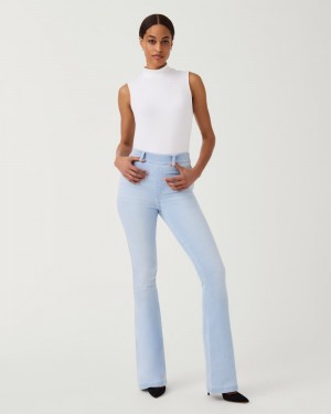 Spanx Flare Women's Jeans Light Wash | 12RMOEBJZ