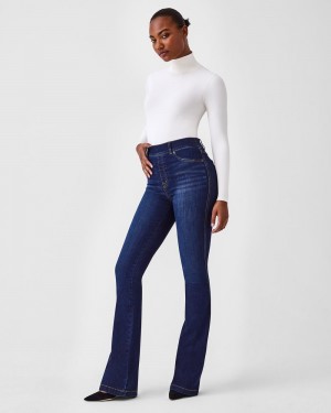 Spanx Flare Women's Jeans Midnight Shade | 20BPDSYAG