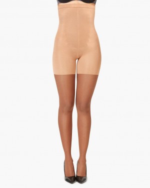 Spanx High-Waisted Shaping Sheers Women's Pantyhose S6 | 60ZTKSXOI