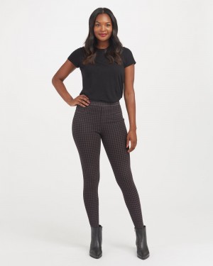 Spanx Jean-ish® Ankle Women's Leggings Houndstooth | 13YUKALSB