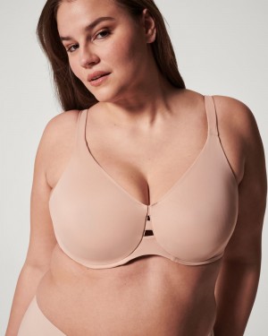 Spanx Low Profile Minimizer Women's Bras Beige | 23ZUCJMGN