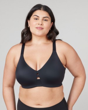 Spanx Low Profile Wireless Minimizer Women's Bras Black | 53SLZPYCE