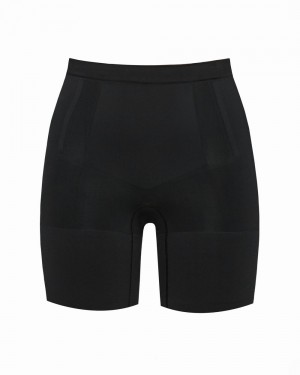 Spanx OnCore Mid-Thigh Women's Shorts Black | 26CBSWVHA