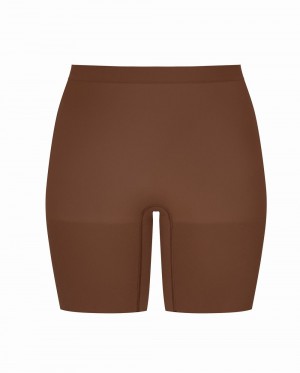 Spanx Power Women's Shorts Brown | 07SBPYCGT