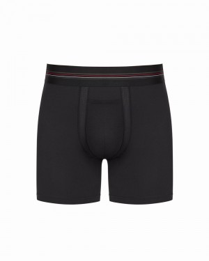 Spanx Sculpt Cotton Boxer Men's Briefs Black | 83WHDTGCJ