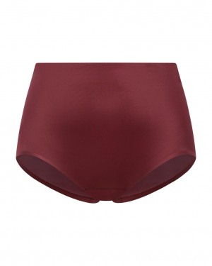 Spanx Shaping Satin Women's Panties Burgundy | 30AWOPCZR