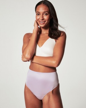 Spanx Shaping Satin Women's Panties Light Purple | 30BILAMKE