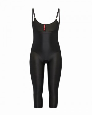 Spanx Suit Your Fancy Open-Bust Women's Catsuit Black | 72HAURICB