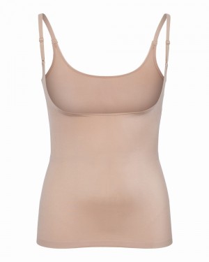 Spanx Suit Your Fancy Open-Bust Women's Cami Beige | 29WBEFRXI