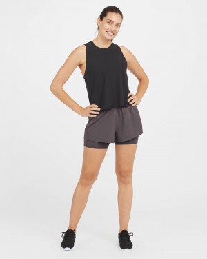 Spanx The Get Moving, 5" Women's Skorts Deep Grey | 20RTUOSXM