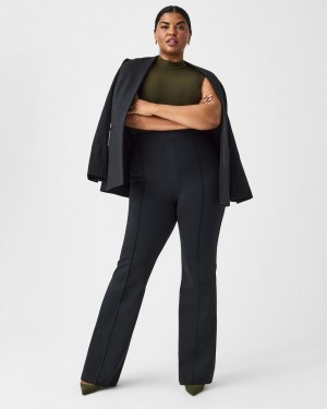 Spanx The Perfect Pant, Hi-Rise Flare Women's Pants Black | 08CGFLPQJ