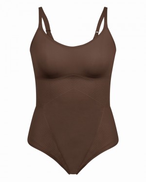 Spanx Thinstincts® 2.0 Cami Thong Women's Bodysuits Brown | 25YNLKHDA