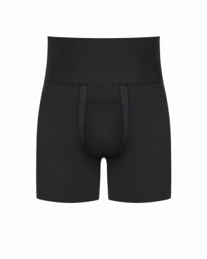 Spanx Ultra Sculpt Cotton Power Boxer Men's Briefs Black | 24OBPUIAC