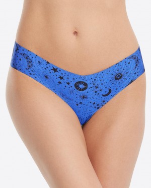 Spanx Under Statements® Women's Thong Blue | 64VLZTFPC