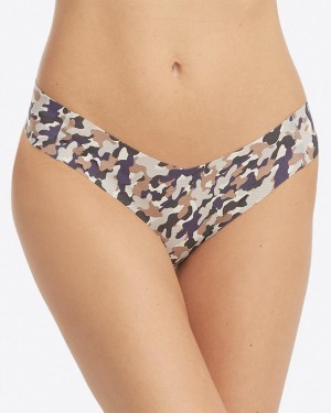 Spanx Under Statements® Women's Thong Blue Camo | 03TYILQUK