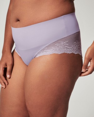 Spanx Undie-tectable® Lace Hi-Hipster Women's Panties Light Purple | 50SWUIPGY