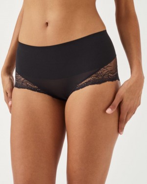 Spanx Undie-tectable® Lace Hi-Hipster Women's Panties Black | 09POWHCAD