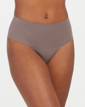 Spanx Undie-tectable® Women's Panties Brown Grey | 19CQRSKNA