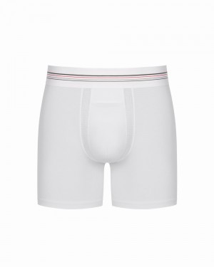 Spanx Zero Sculpt Cotton Modal Boxer Men's Briefs White | 49XZANGCY