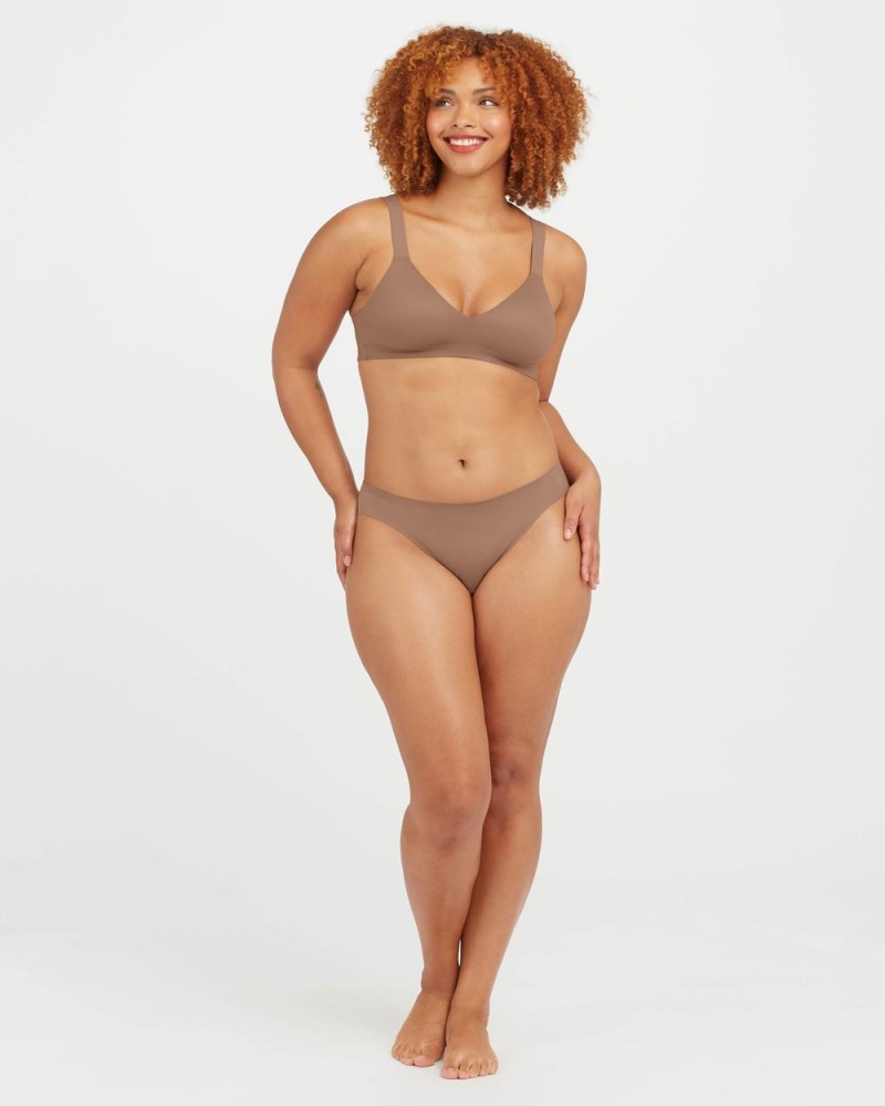 Spanx Ahhh-llelujah® ‘Fit to You’ Women's Thong Cafe Au Lait | 87TKMLVWZ