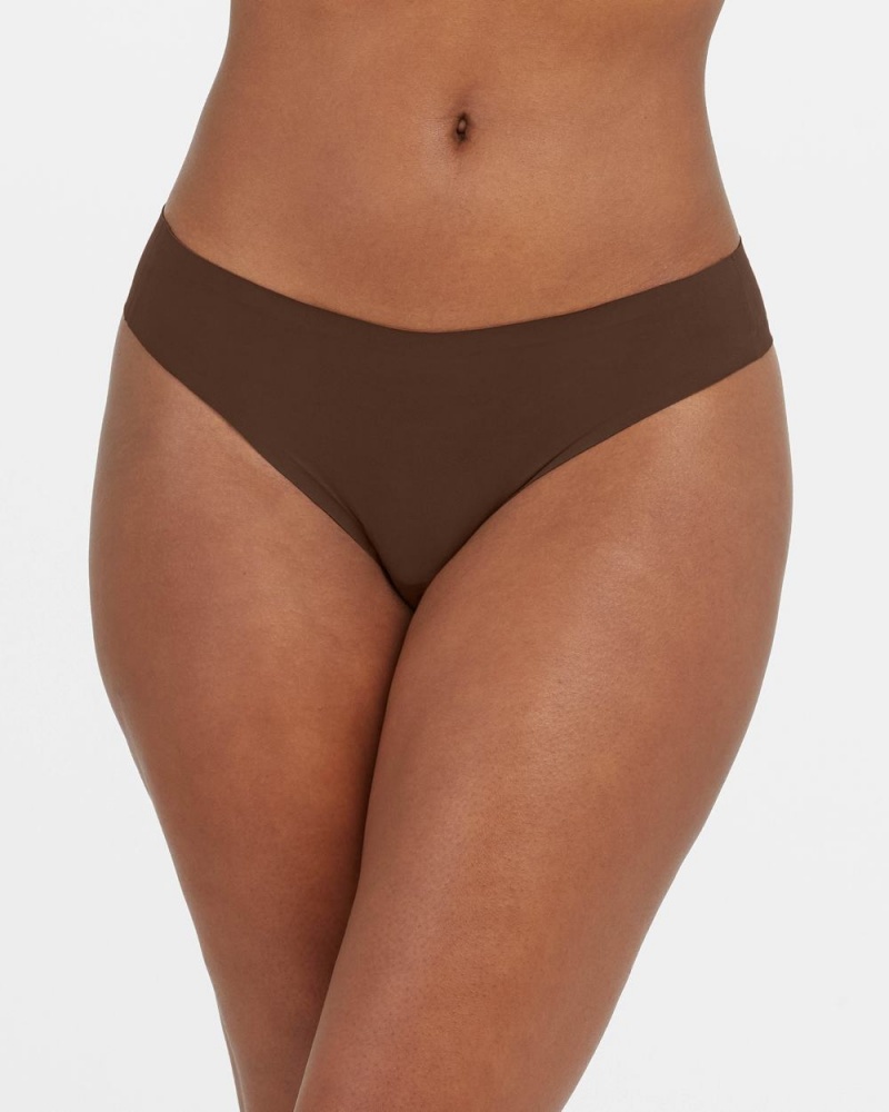 Spanx Ahhh-llelujah® ‘Fit to You’ Women\'s Thong Brown | 91MNDVQOH