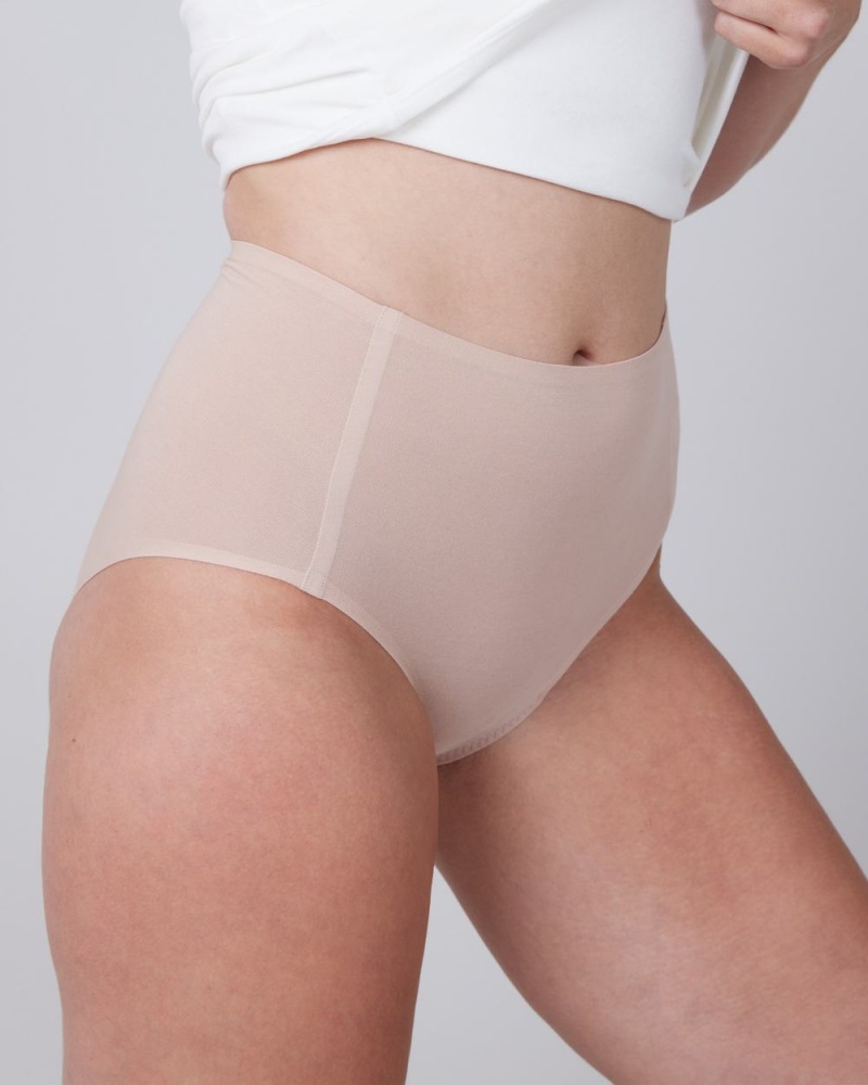 Spanx Ahhh-llelujah® Pima Cotton ‘Fit to You’ Women's Briefs Beige | 06LXETVYF