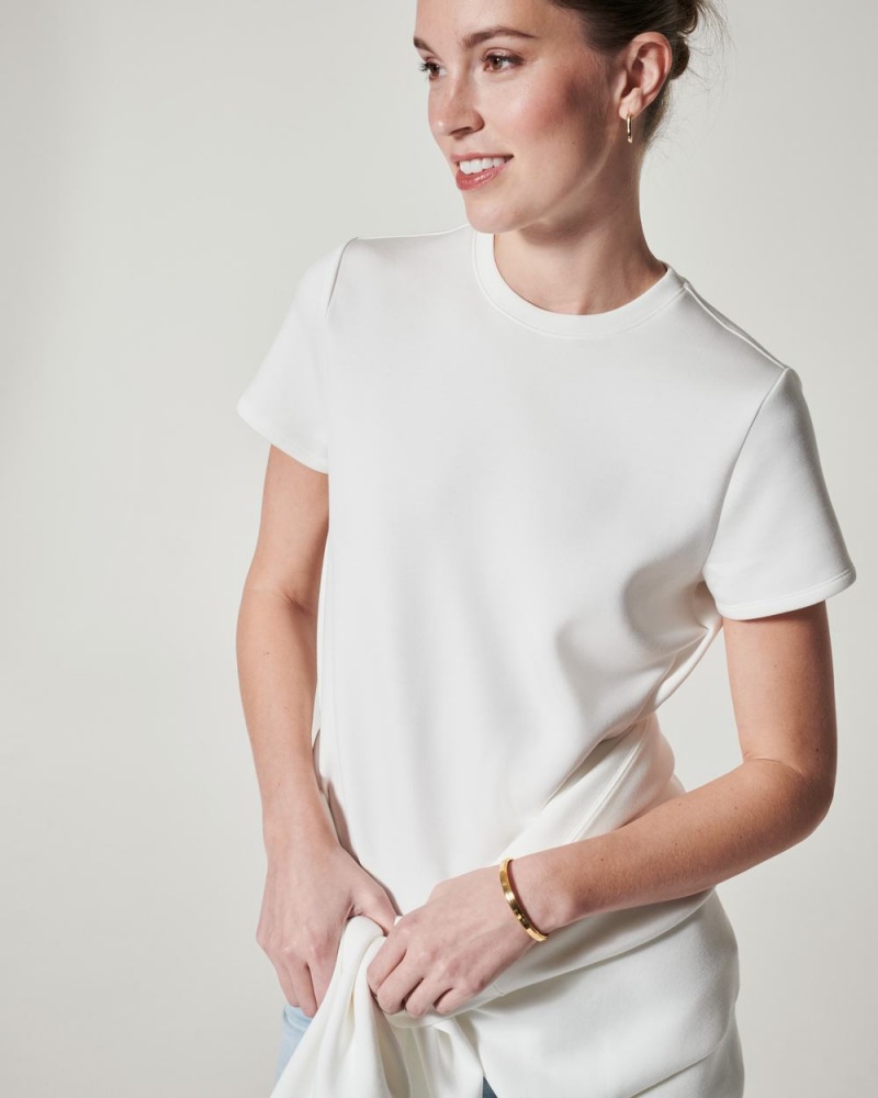 Spanx AirEssentials Cap Sleeve Women's Tops White | 80MYPKASW