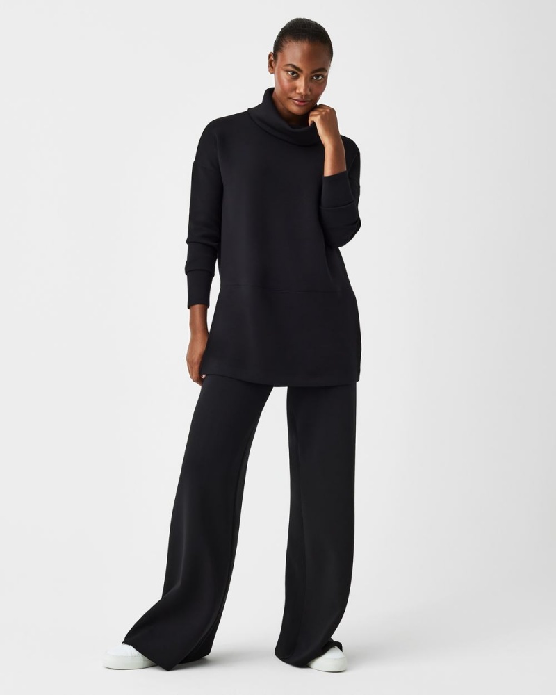 Spanx AirEssentials Turtleneck Tunic Women's Tops Black | 24YPHEKAR