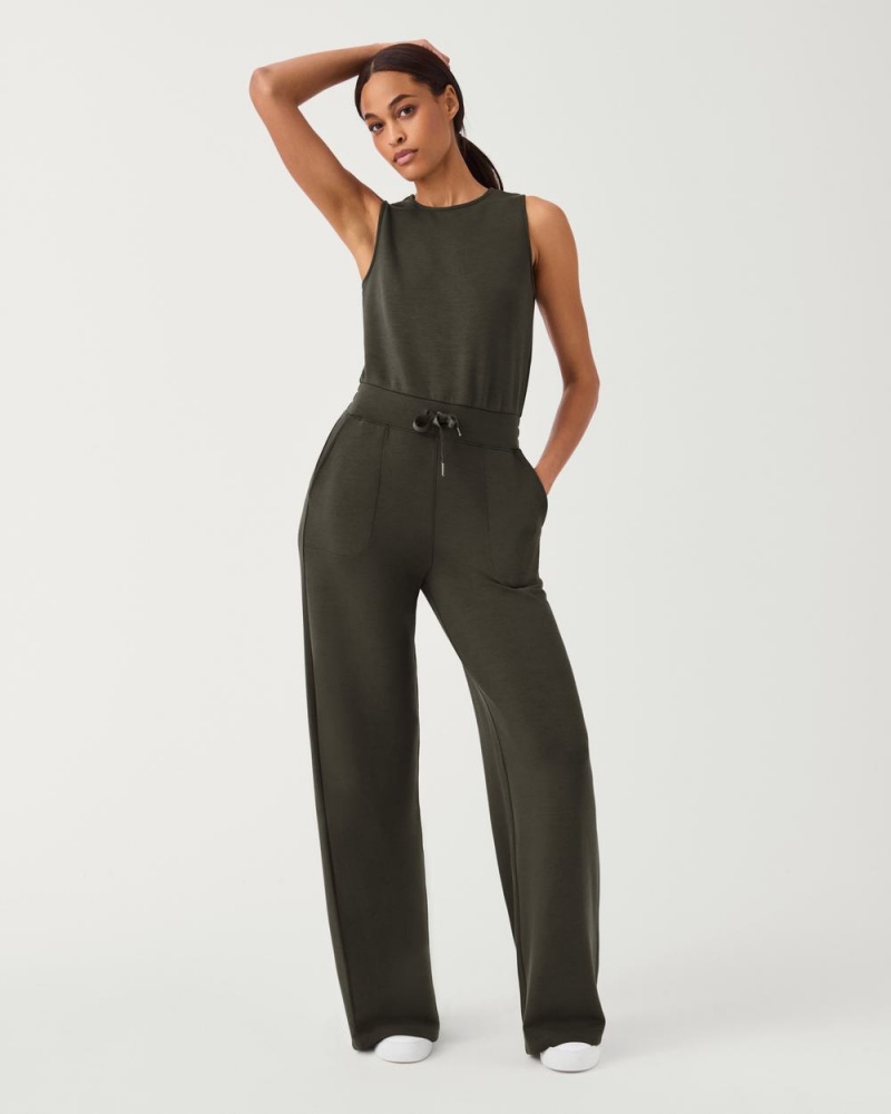 Spanx AirEssentials Women\'s Jumpsuits Olive | 20KQDJIGP