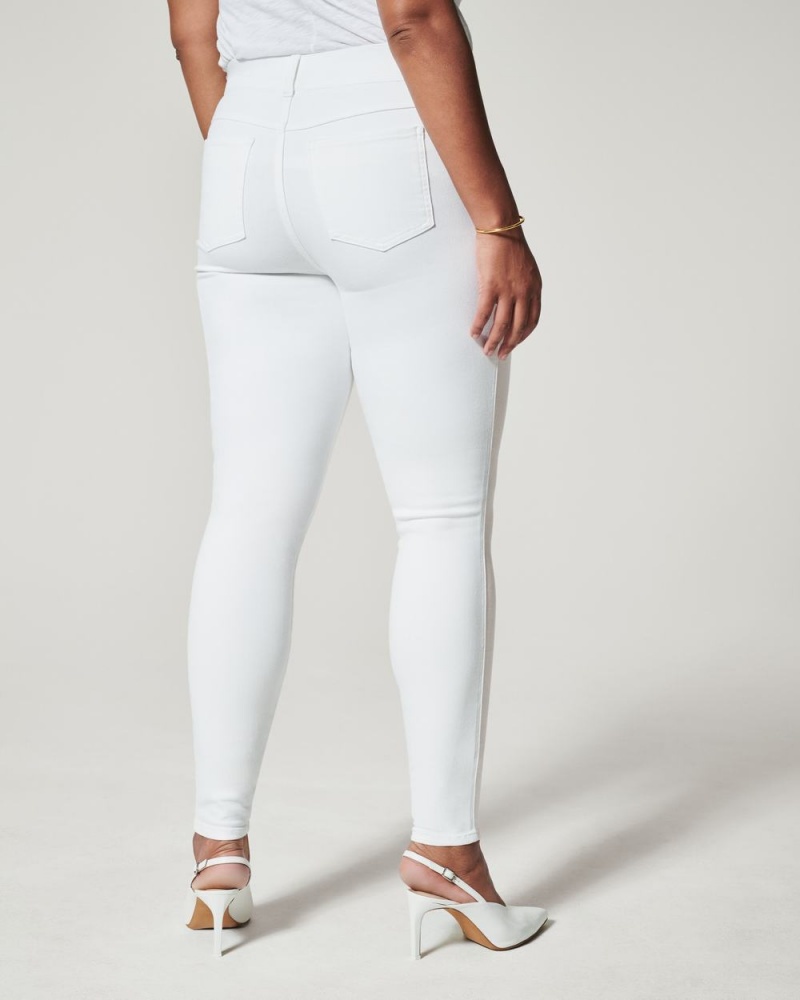 Spanx Ankle Skinny Women's Jeans White | 46SAPZMUC