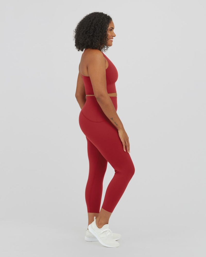 Spanx Booty Boost® Active 7/8 Women's Leggings Red | 15MSXQEZR