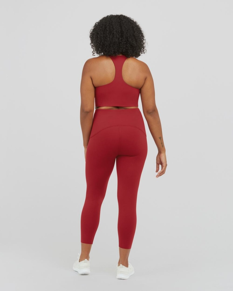 Spanx Booty Boost® Active 7/8 Women's Leggings Red | 15MSXQEZR