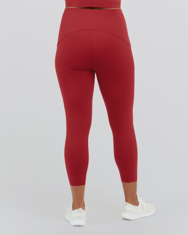 Spanx Booty Boost® Active 7/8 Women's Leggings Red | 15MSXQEZR