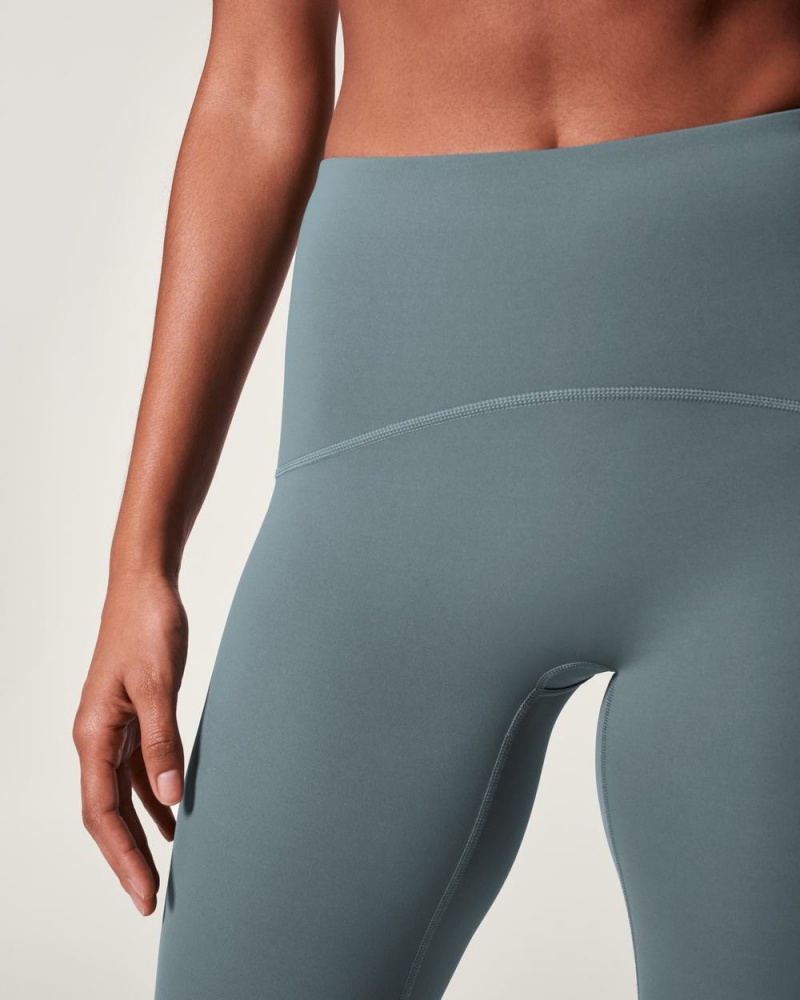 Spanx Booty Boost® Active 7/8 Women's Leggings Blue Grey | 98ZBPAWVJ